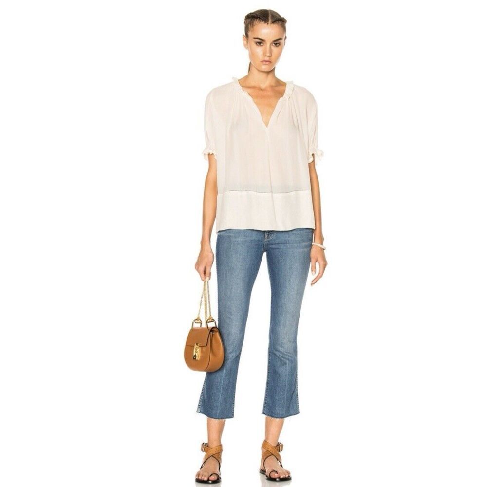 The Great Jeans Women Sz 24 The Nerd Straight Leg Jean ^ Rise Med Wash Quiet Lux
